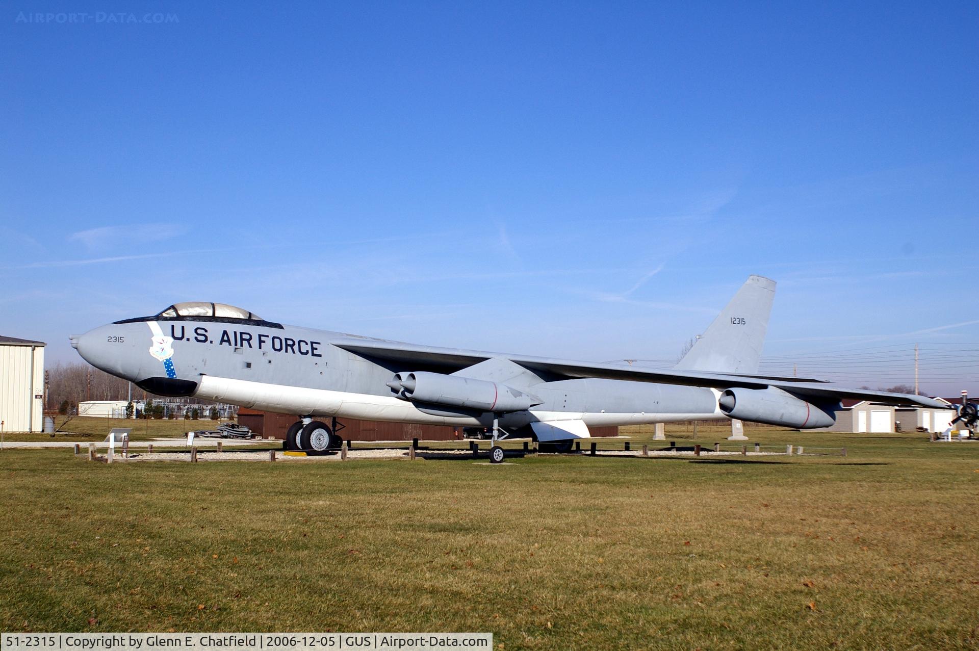 51-2315, 1951 Boeing B-47B-50-BW Stratojet C/N 450368, B-47B at the Grissom AFB Air Museum