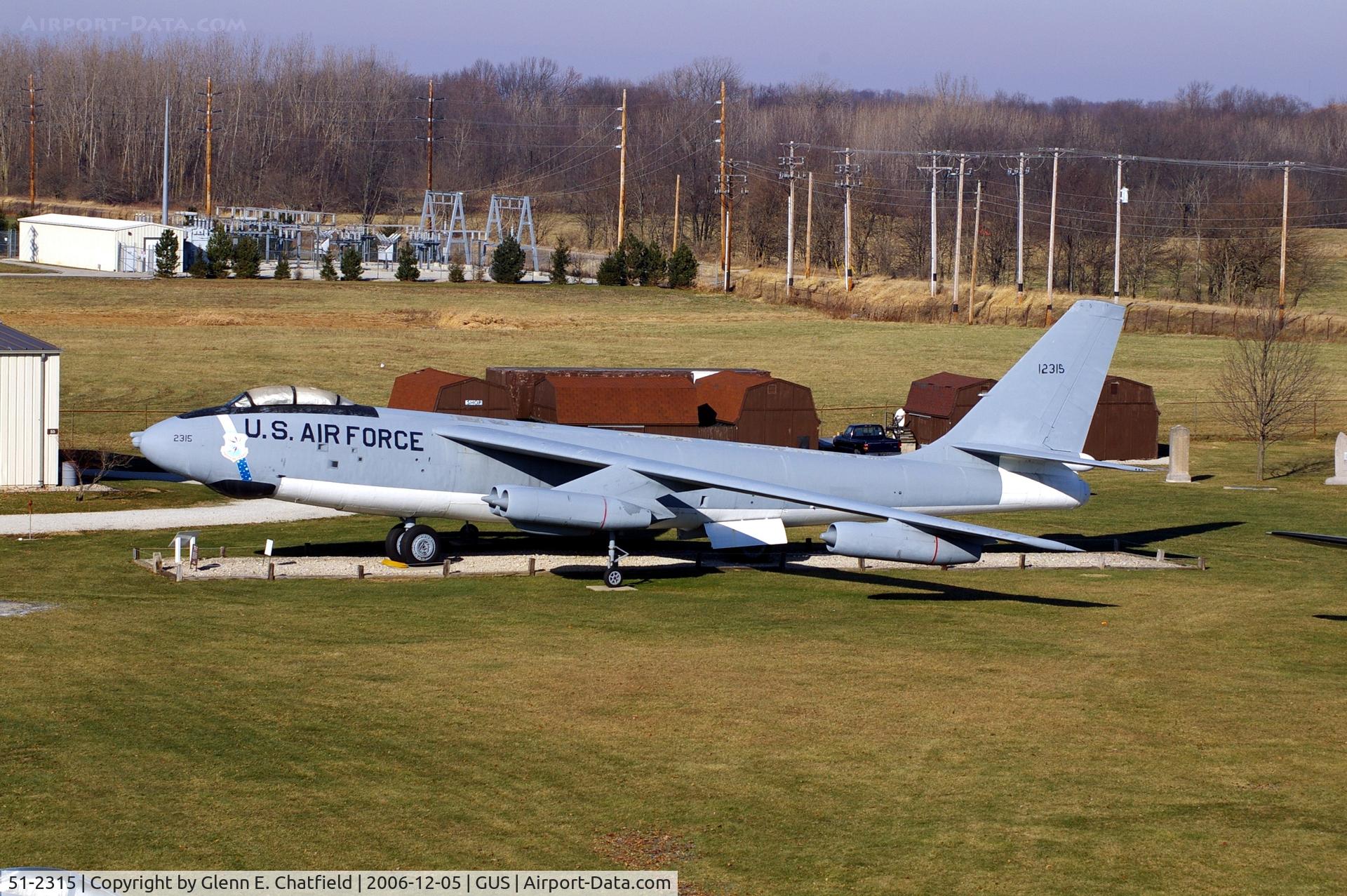 51-2315, 1951 Boeing B-47B-50-BW Stratojet C/N 450368, B-47B at the Grissom AFB Air Museum