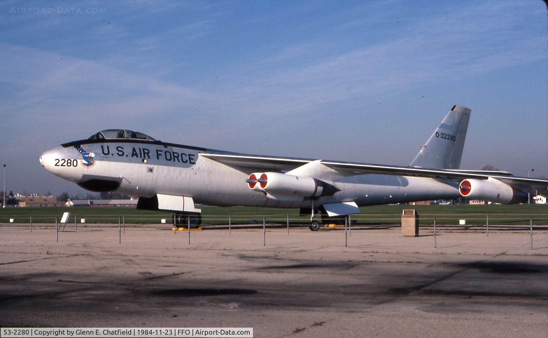 53-2280, 1953 Boeing B-47E-110-BW Stratojet C/N 4501093, B-47E at the National Museum of the U.S. Air Force.  Supposed to go to MAPS museum, Akron, OH