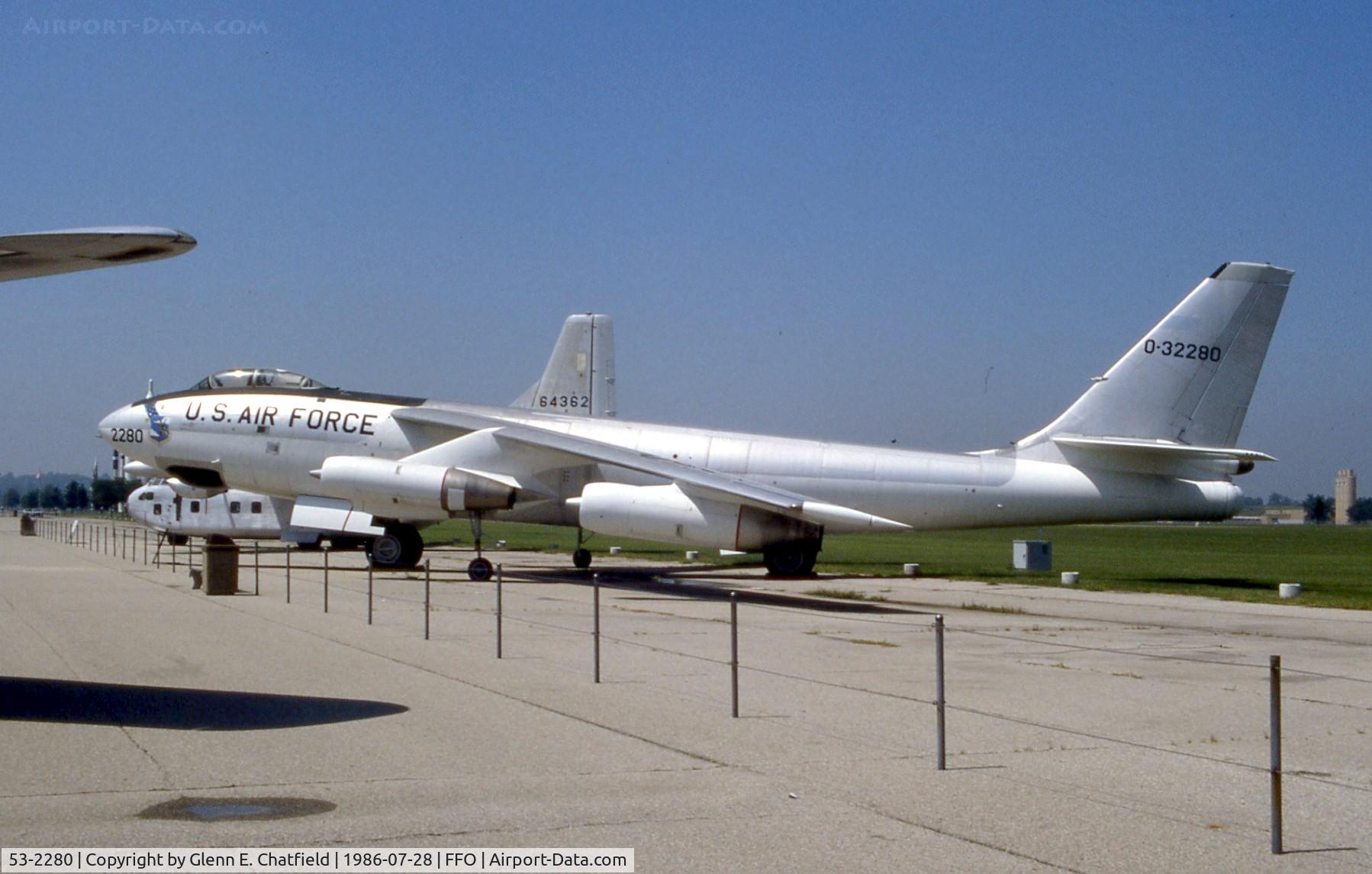 53-2280, 1953 Boeing B-47E-110-BW Stratojet C/N 4501093, B-47E at the National Museum of the U.S. Air Force.  Supposed to go to MAPS Museum, Akron, OH