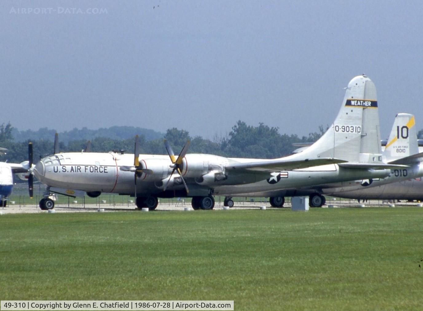 49-310, 1949 Boeing B-50D-115-BO Superfortress C/N 16086, WB-50D at the National Museum of the U.S. Air Force
