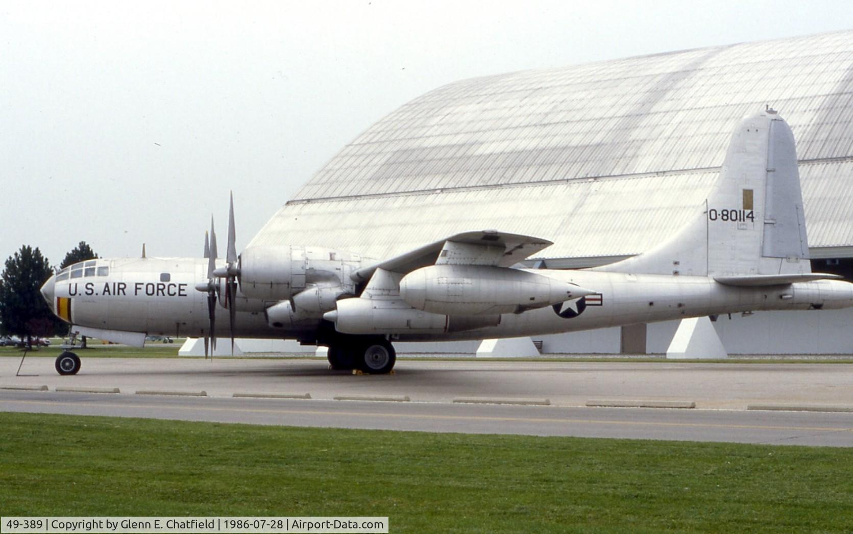 49-389, 1949 Boeing B-50D-125-BO Superfortress C/N 16165, KB-50J at the National Museum of the U.S. Air Force.  The plane is now located at McDill AFB, FL