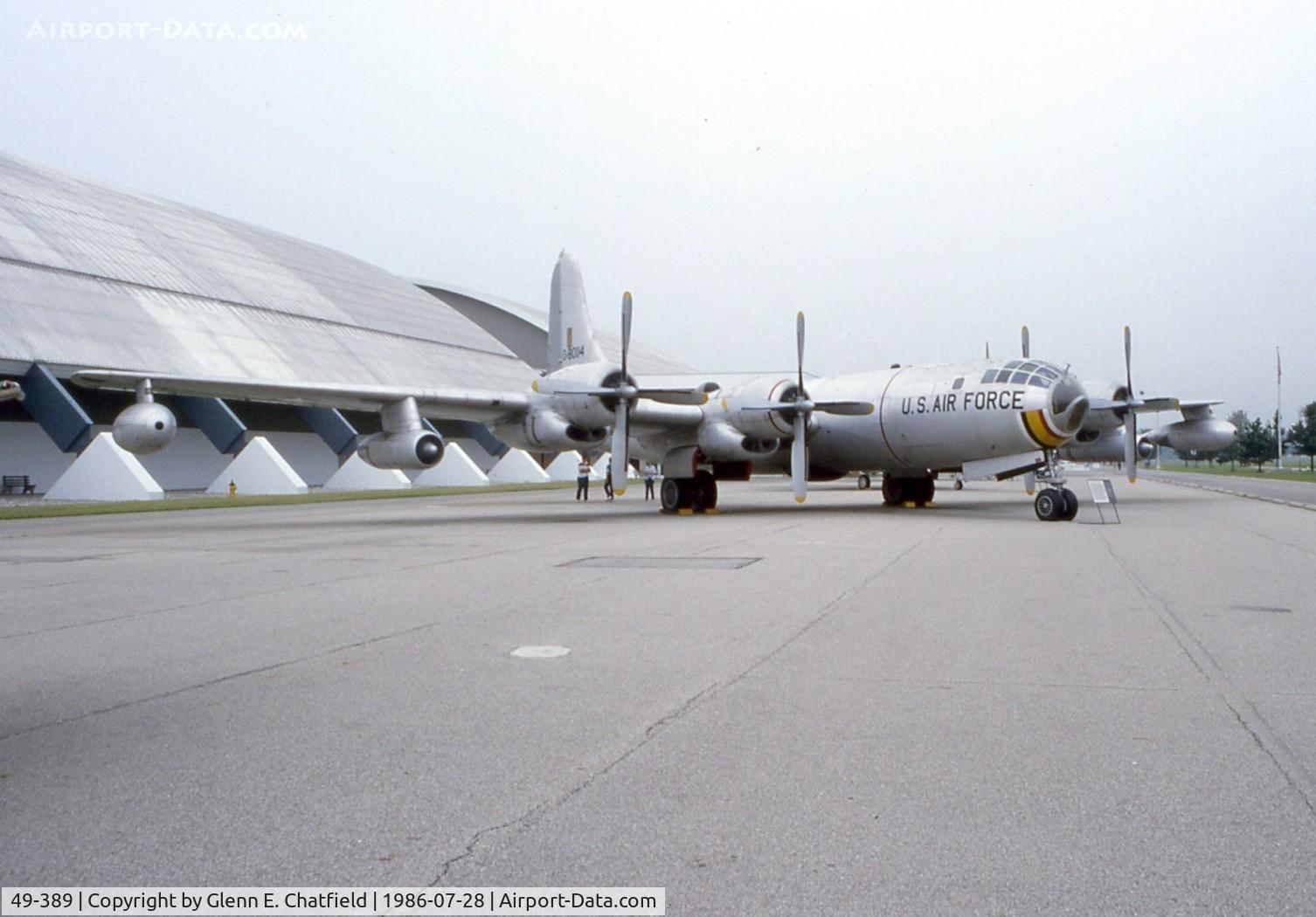 49-389, 1949 Boeing B-50D-125-BO Superfortress C/N 16165, KB-50J at the National Museum of the U.S. Air Force.  The plane is now located at McDill AFB, FL