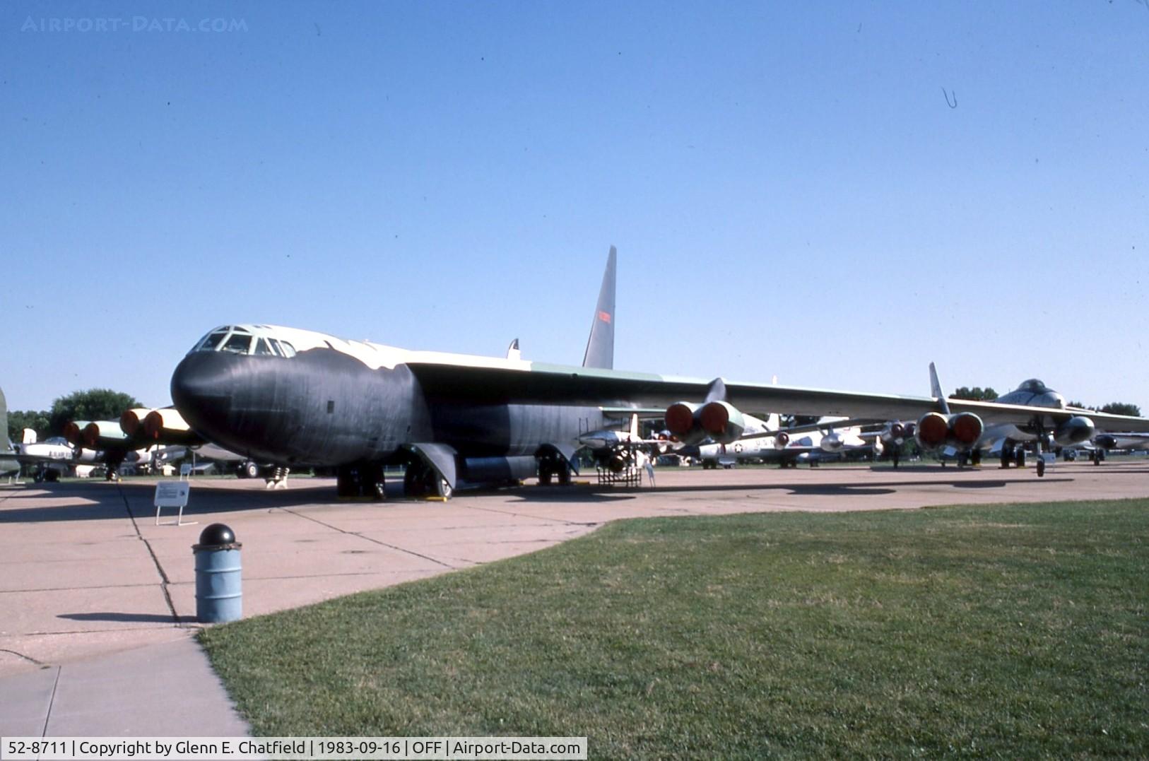52-8711, 1952 Boeing RB-52B-15-BO Stratofortress C/N 16839, RB-52B at the old Strategic Air Command Museum