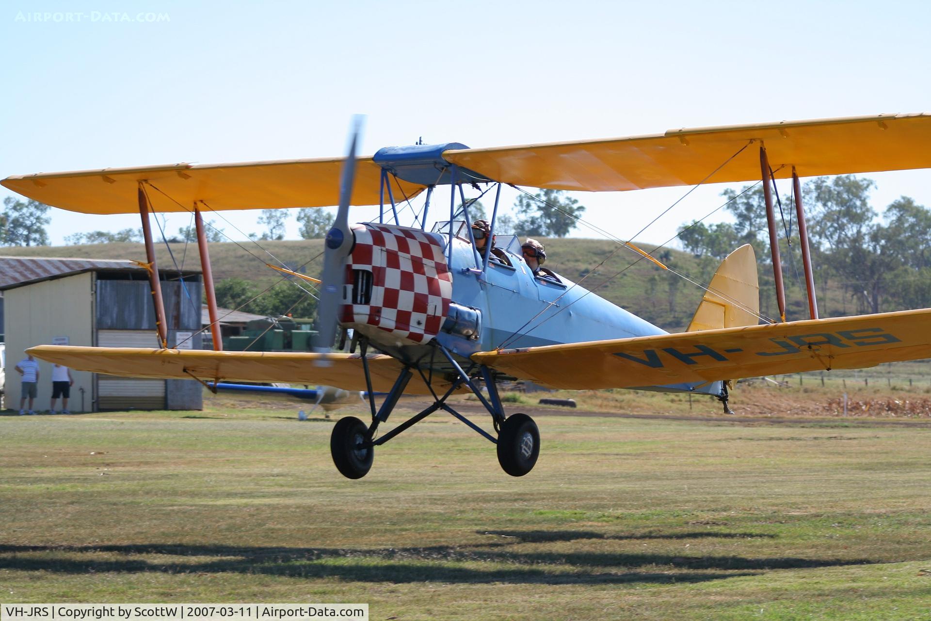 VH-JRS, 1941 De Havilland Australia DH-82A Tiger Moth C/N DHA319, image taken at Clifton Airfield