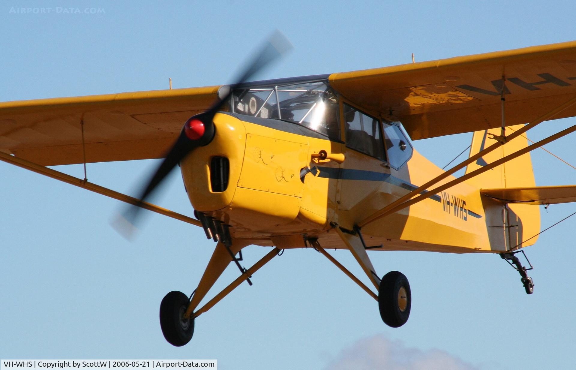 VH-WHS, 1952 Auster J-5F Aiglet Trainer C/N 2736, image taken at Watts Bridge Memorial airfield