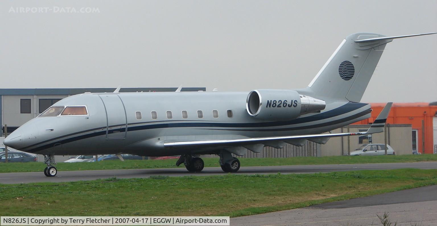 N826JS, 2004 Bombardier Challenger 604 (CL-600-2B16) C/N 5587, Canadair 604