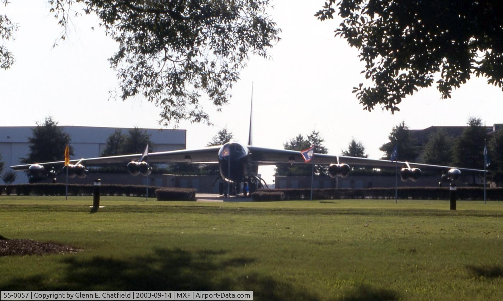 55-0057, 1955 Boeing B-52D-10-BW Stratofortress C/N 464009, B-52D at the Maxwell AFB Air Park