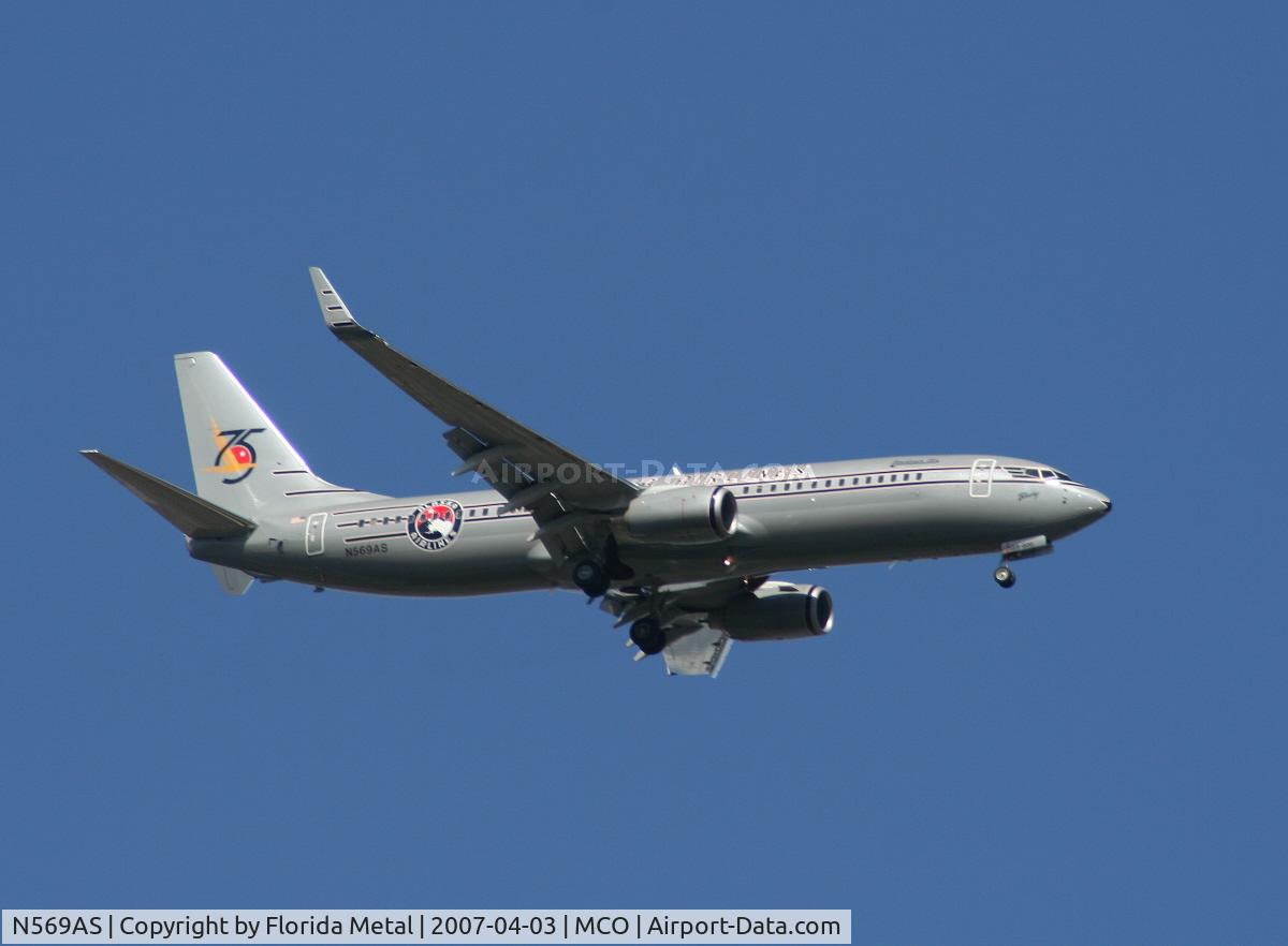 N569AS, 2007 Boeing 737-890 C/N 35184, Alaska 75th
