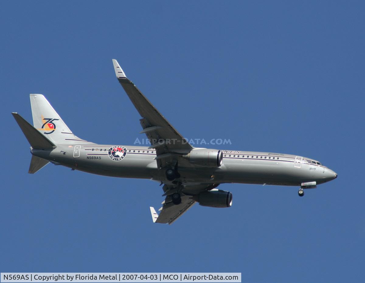 N569AS, 2007 Boeing 737-890 C/N 35184, Alaska