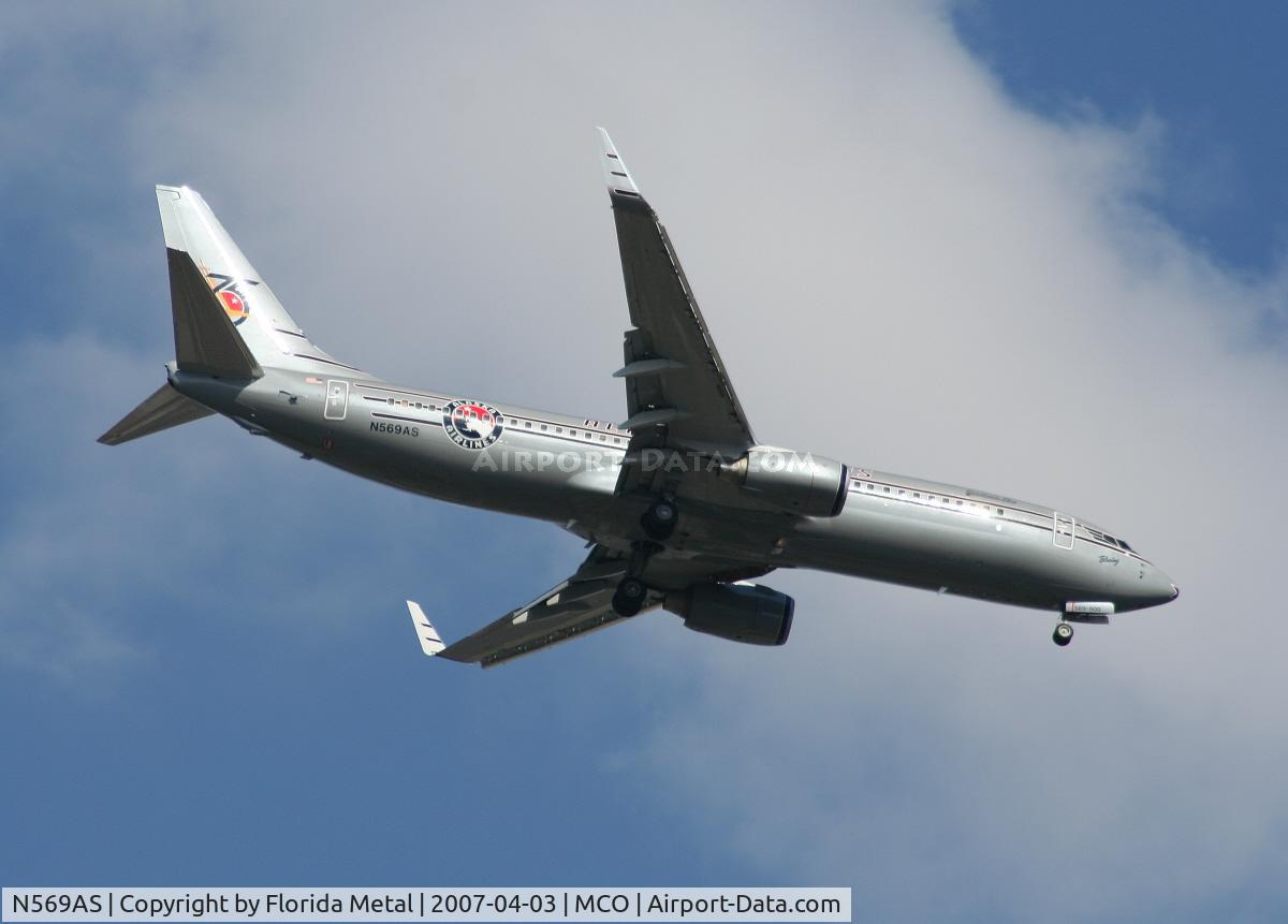 N569AS, 2007 Boeing 737-890 C/N 35184, Alaska