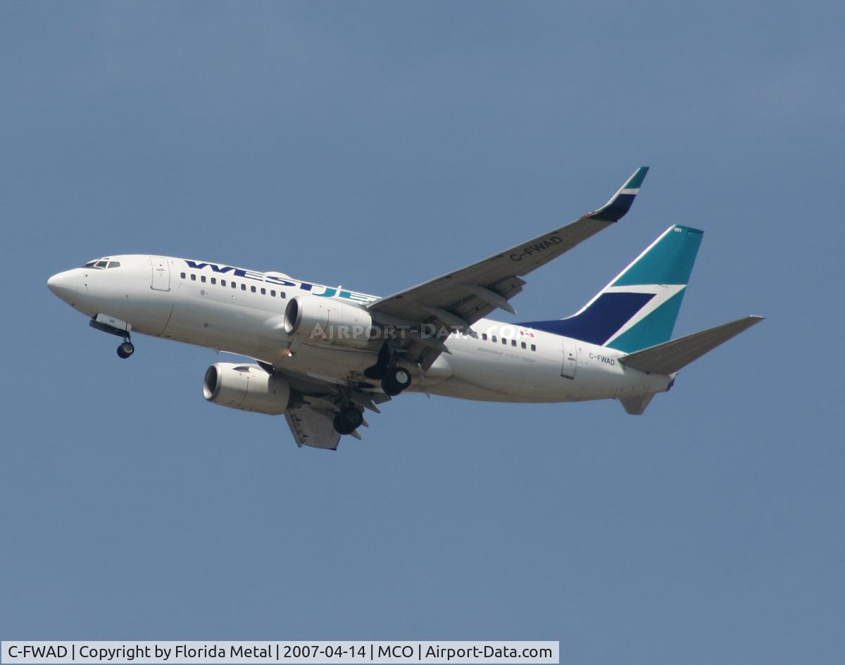 C-FWAD, 2002 Boeing 737-7CT C/N 32753, West Jet