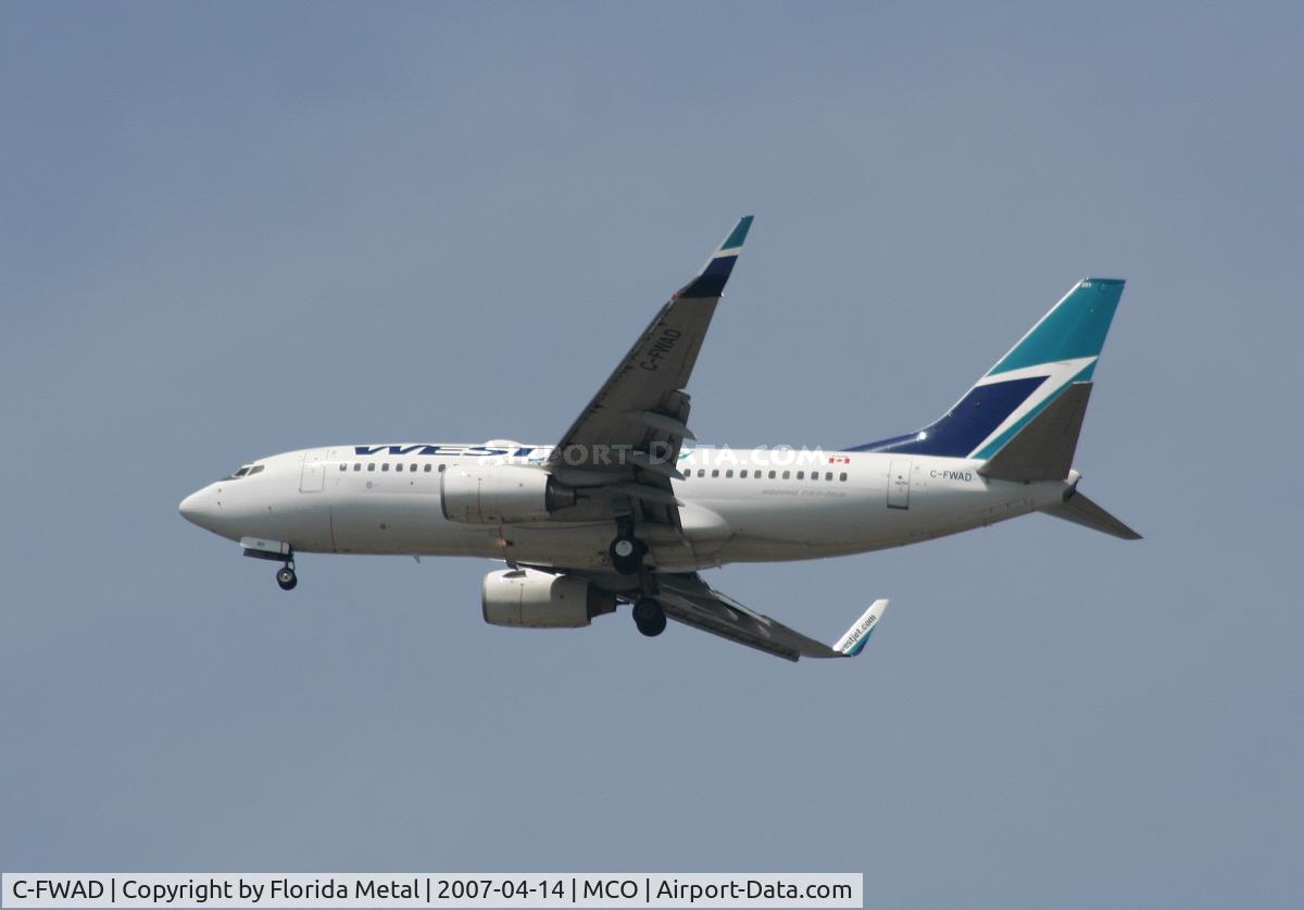 C-FWAD, 2002 Boeing 737-7CT C/N 32753, West Jet