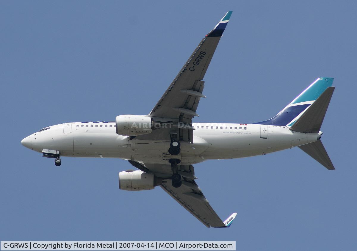 C-GRWS, 2002 Boeing 737-76N C/N 32881, West Jet