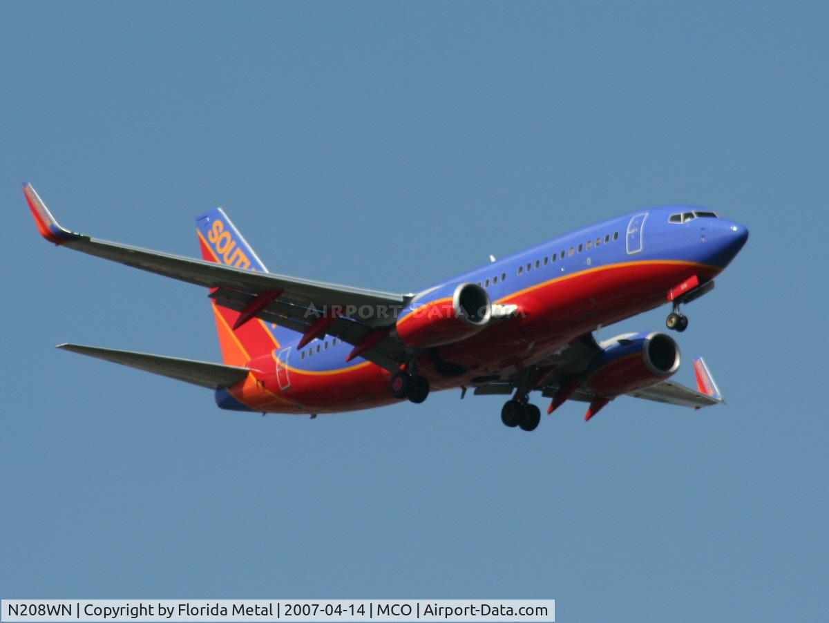 N208WN, 2005 Boeing 737-7H4 C/N 29856, Southwest