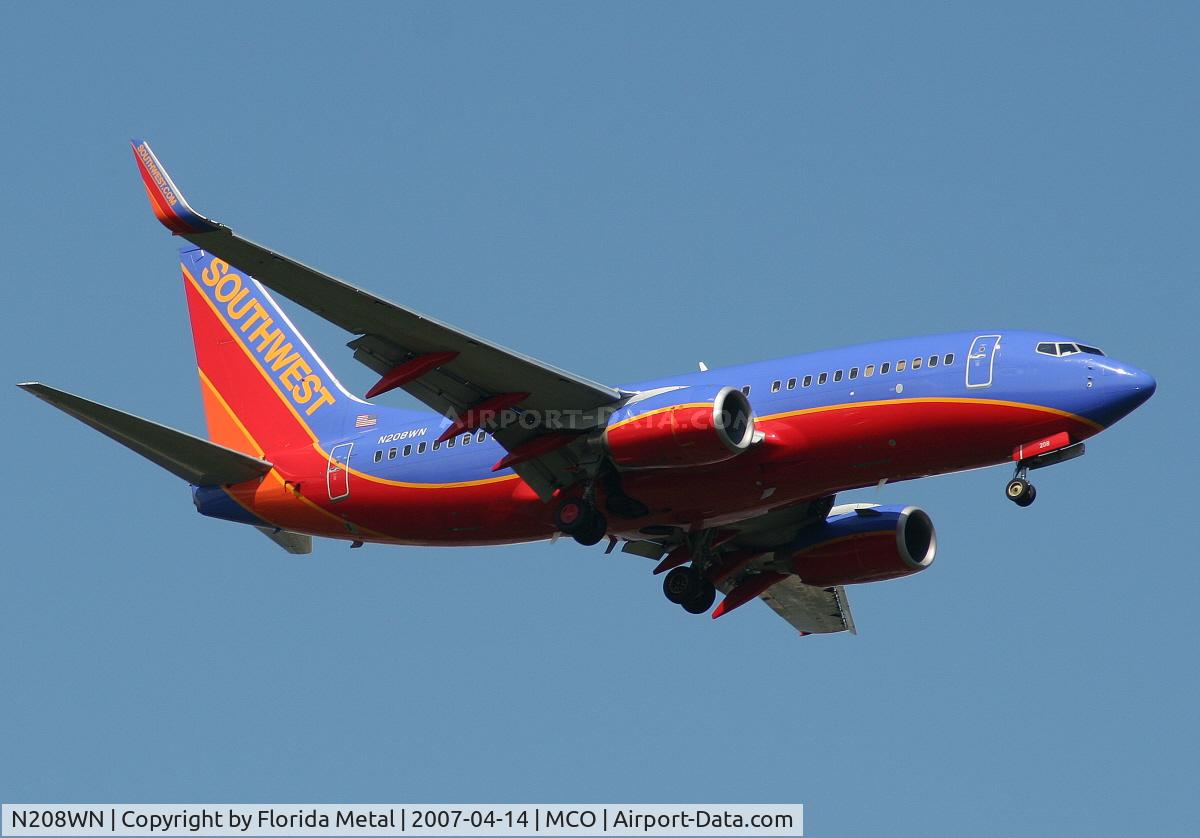N208WN, 2005 Boeing 737-7H4 C/N 29856, Southwest