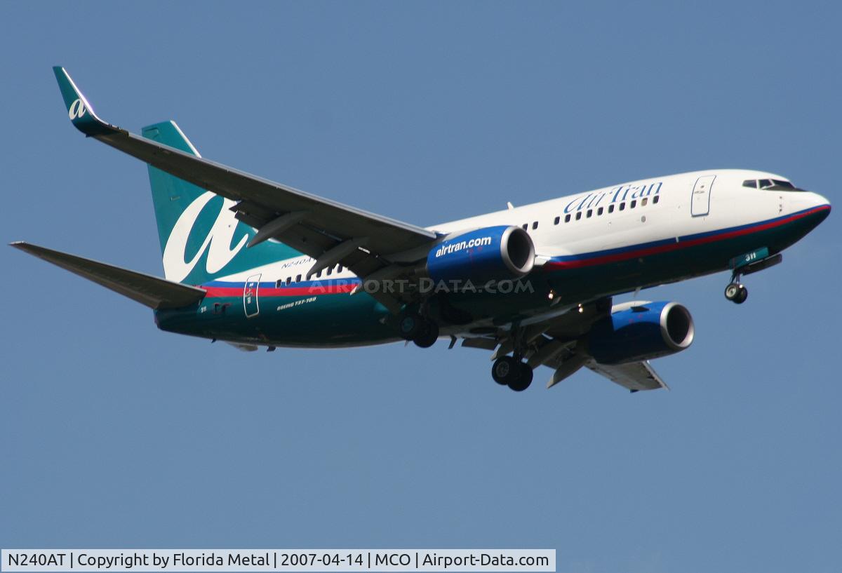 N240AT, 2005 Boeing 737-76N C/N 32657, Air Tran