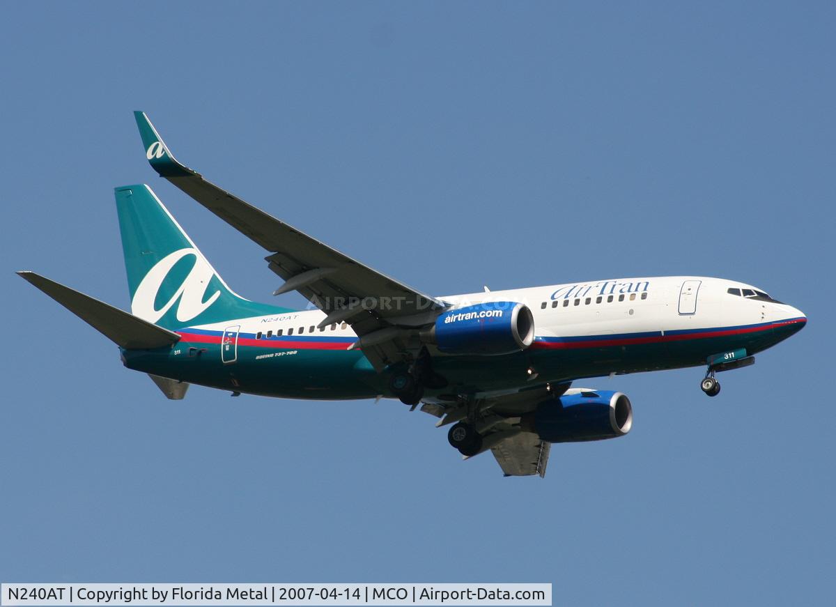 N240AT, 2005 Boeing 737-76N C/N 32657, Air Tran