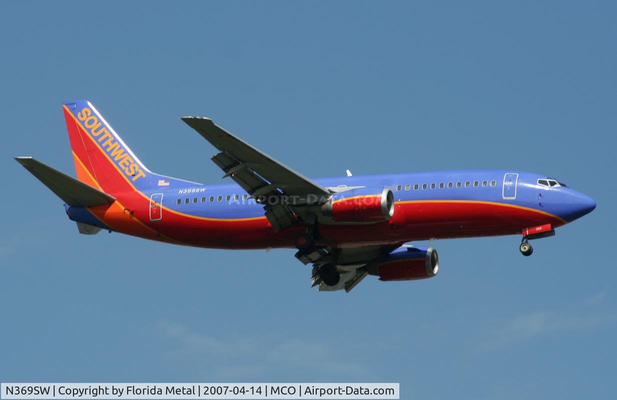 N369SW, 1993 Boeing 737-3H4 C/N 26580, Southwest