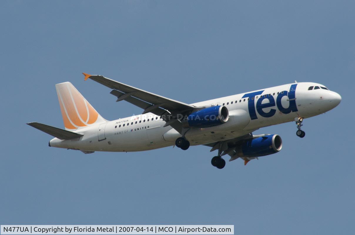 N477UA, 2001 Airbus A320-232 C/N 1514, Ted