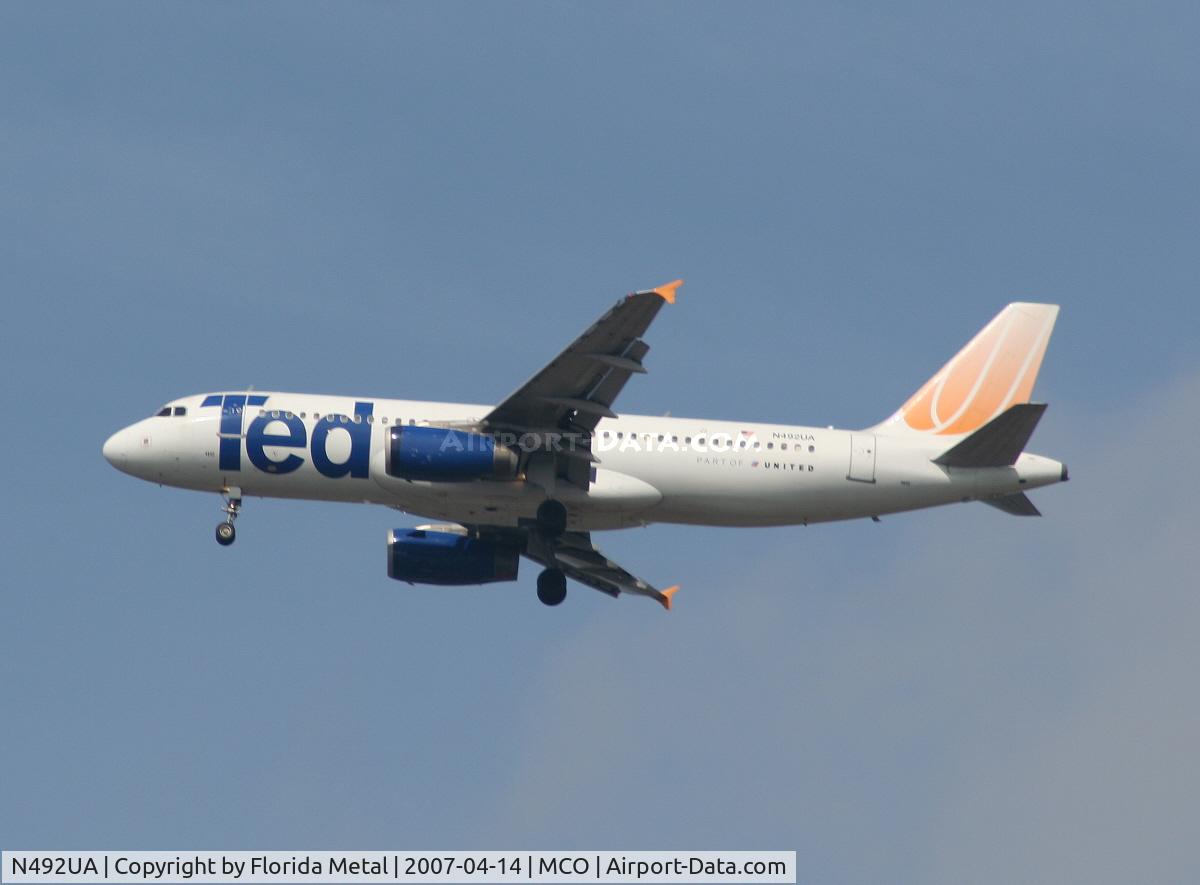 N492UA, 2002 Airbus A320-232 C/N 1755, Ted