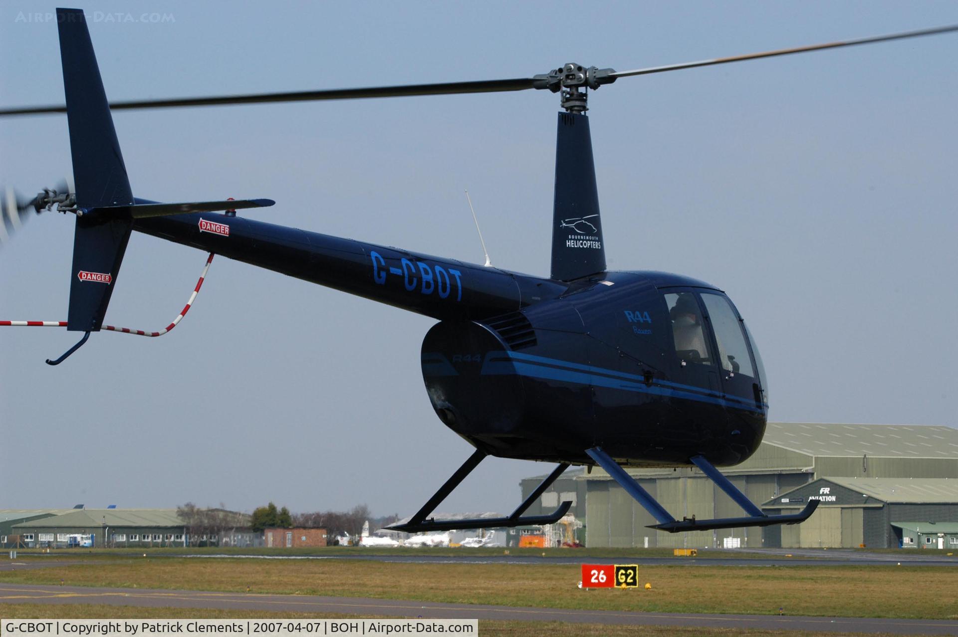 G-CBOT, 2002 Robinson R44 Raven C/N 1194, BOURNEMOUTH HELICOPTERS R44
