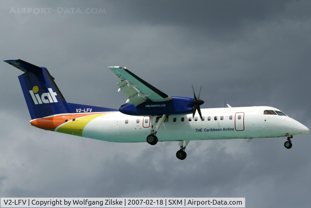 V2-LFV, 1991 De Havilland Canada DHC-8-311 Dash 8 C/N 283, visitor