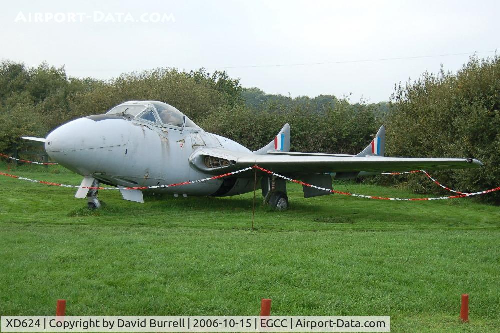 XD624, De Havilland DH-115 Vampire T.11 C/N 15449, De Havilland Vampire - Manchester AVP
