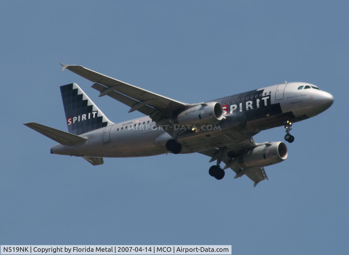 N519NK, 2006 Airbus A319-132 C/N 2723, Spirit