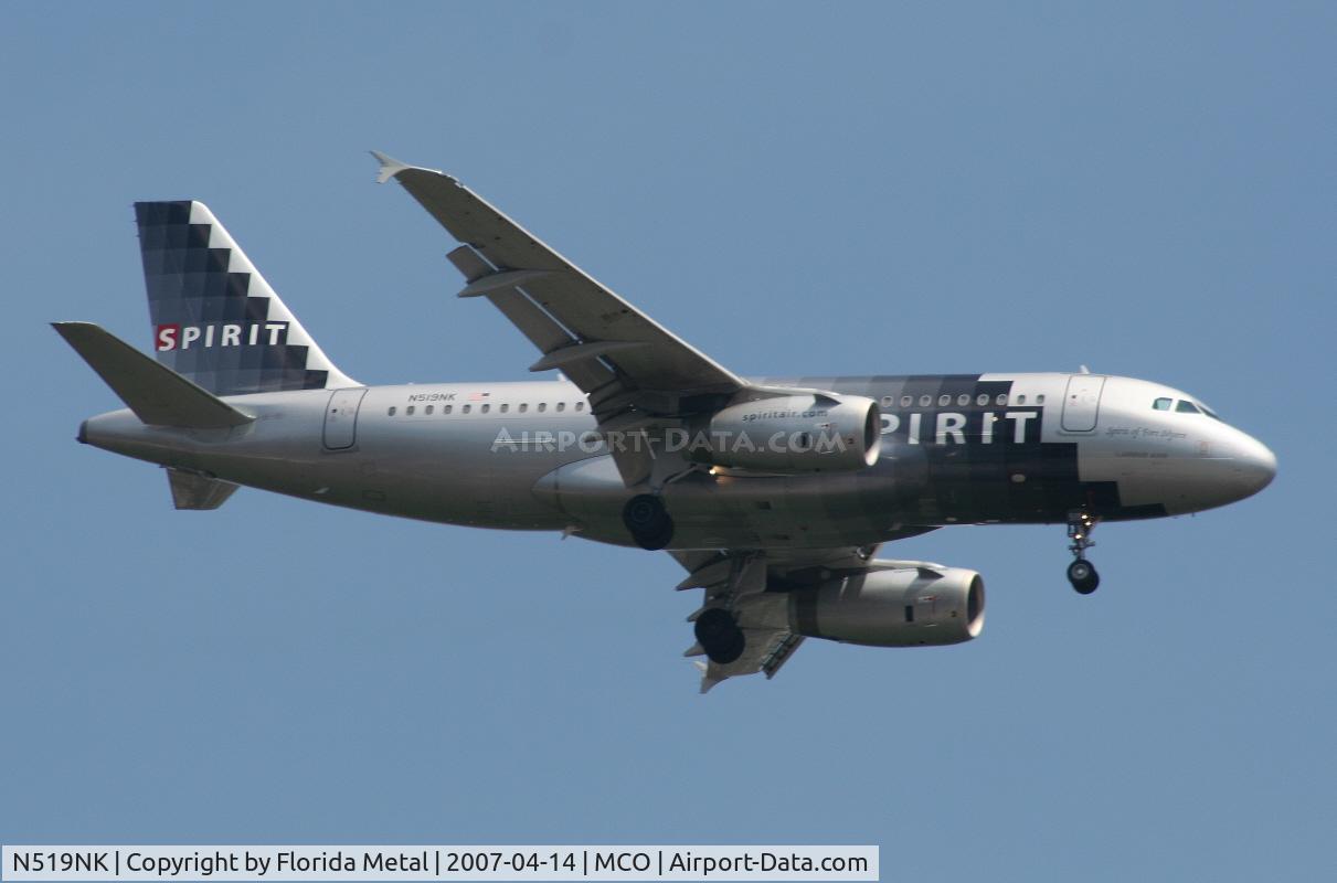 N519NK, 2006 Airbus A319-132 C/N 2723, Spirit