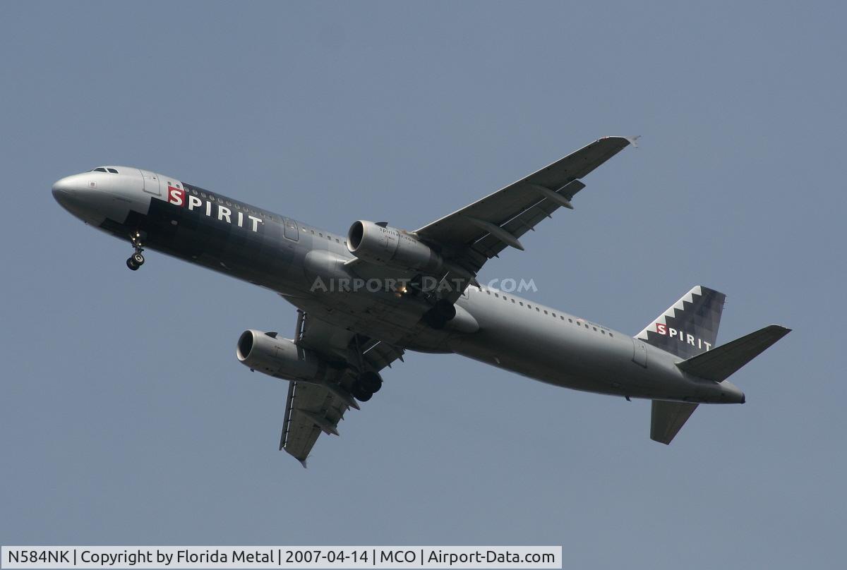 N584NK, 2001 Airbus A321-231 C/N 1408, Spirit
