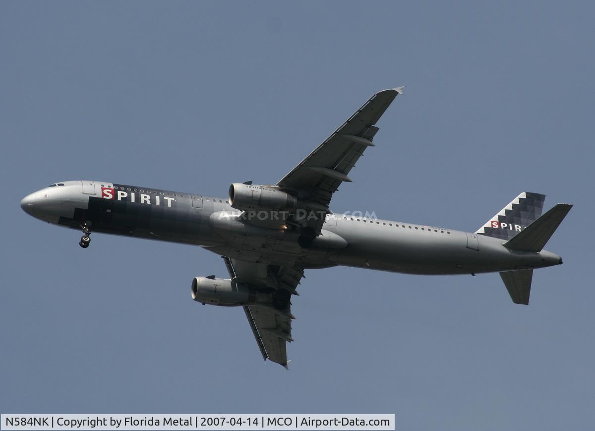N584NK, 2001 Airbus A321-231 C/N 1408, Spirit