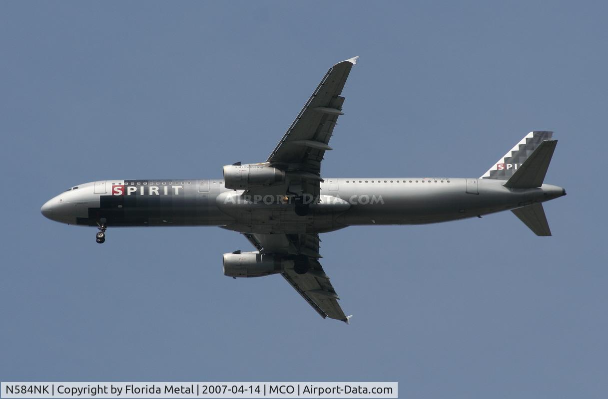 N584NK, 2001 Airbus A321-231 C/N 1408, Spirit