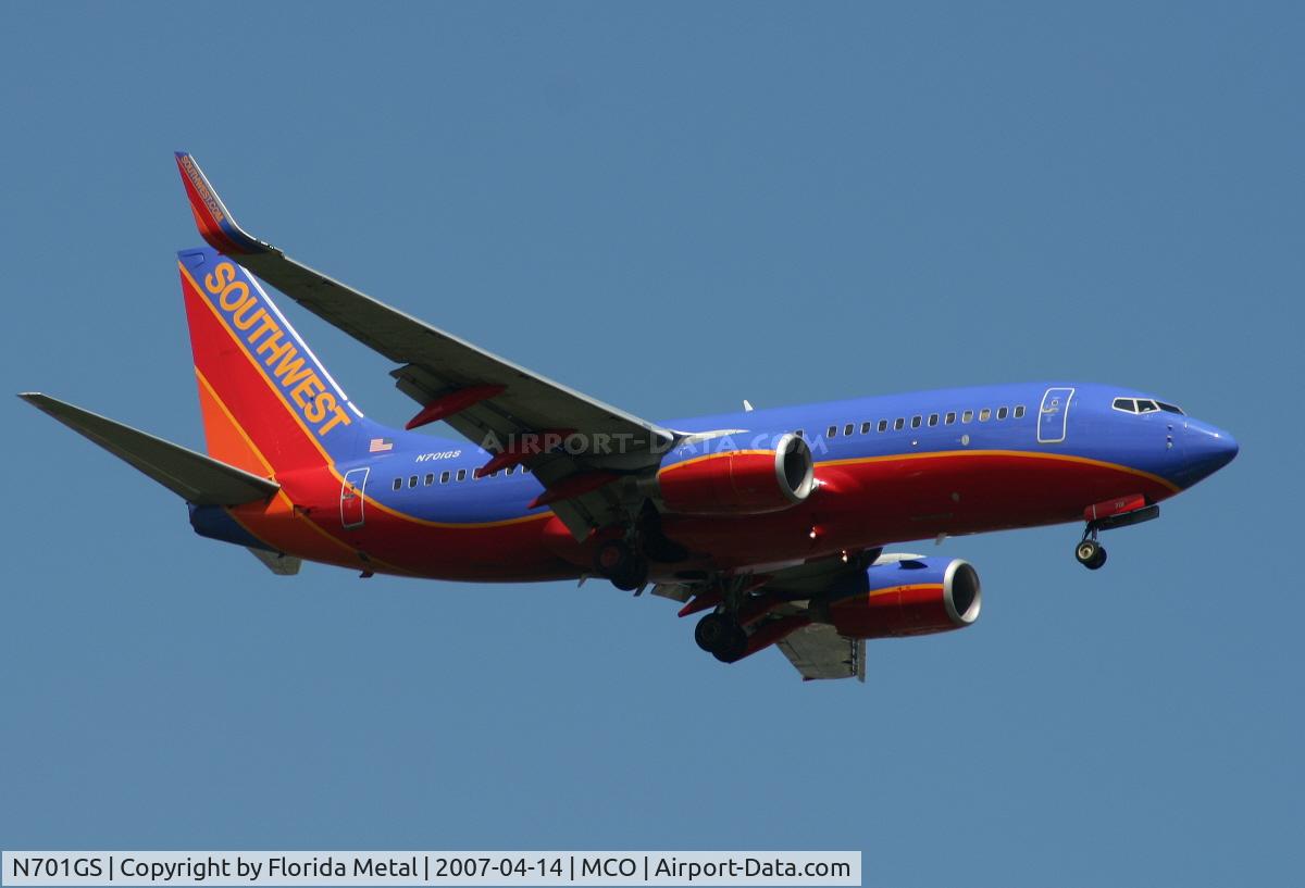 N701GS, 1997 Boeing 737-7H4 C/N 27836, Southwest