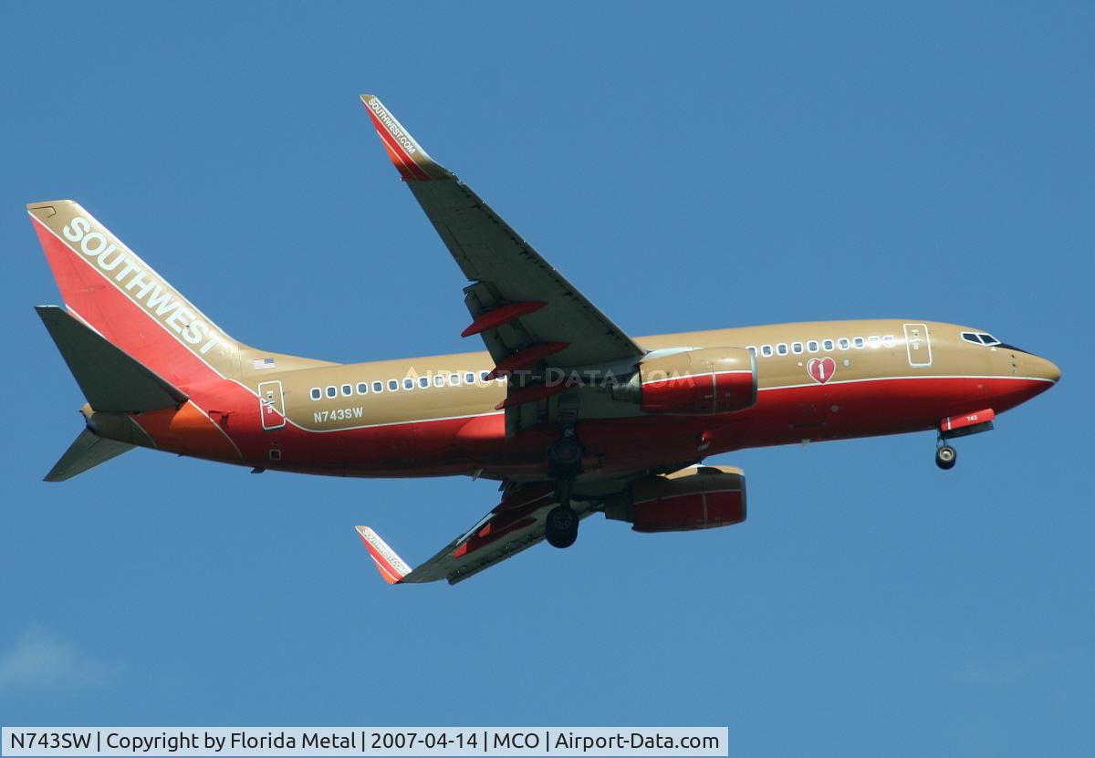 N743SW, 1998 Boeing 737-7H4 C/N 29279, Southwest