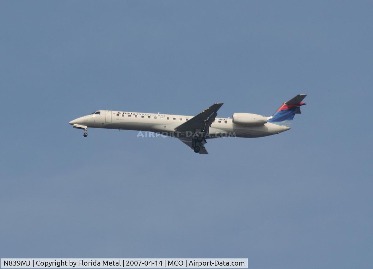 N839MJ, 2001 Embraer EMB-145LR C/N 145416, Delta Connection