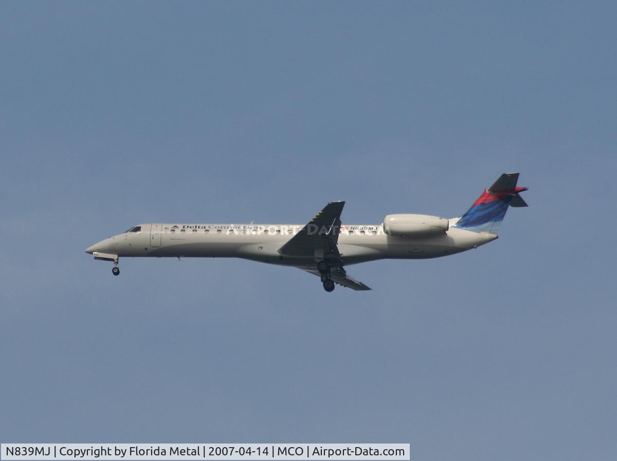 N839MJ, 2001 Embraer EMB-145LR C/N 145416, Delta Connection