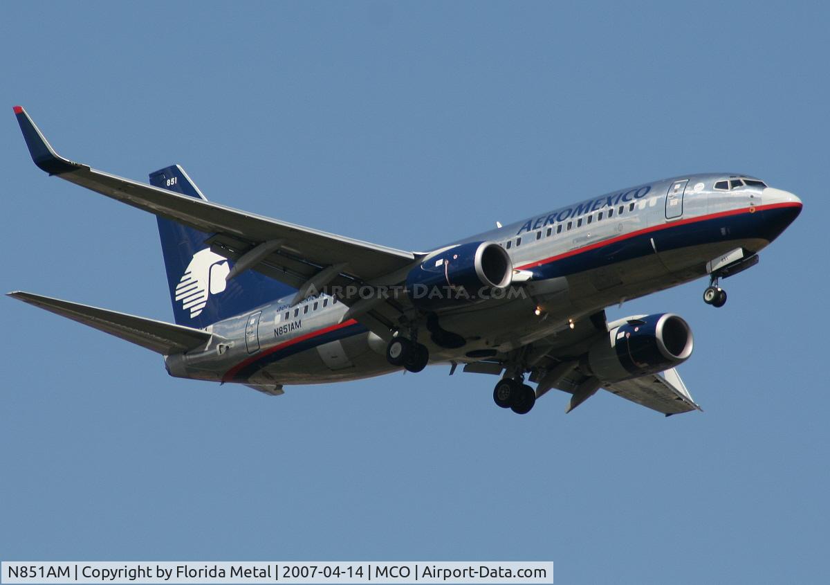 N851AM, 2003 Boeing 737-752 C/N 29363, Aeromexico