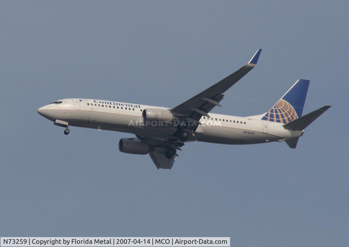 N73259, 2001 Boeing 737-824 C/N 30803, Continental