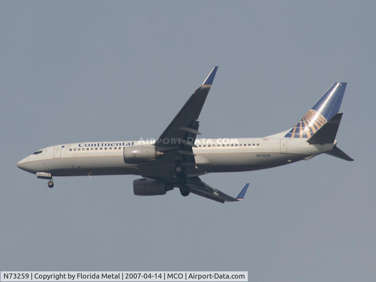 N73259, 2001 Boeing 737-824 C/N 30803, Continental