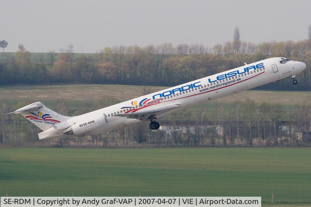 SE-RDM, 1987 McDonnell Douglas MD-83 (DC-9-83) C/N 49662, Nordic Leisure MD80