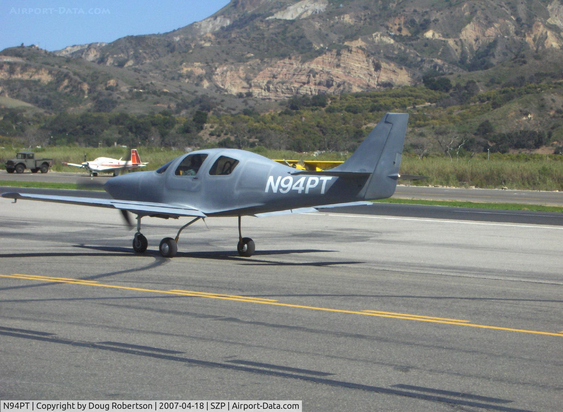 N94PT, 2006 Lancair IV C/N LIV-494, 2006 Tackabury LANCAIR IV, Continental TSIO-550 350 Hp, CS prop, retractible gear, dual side stick control, taxi to Rwy 22
