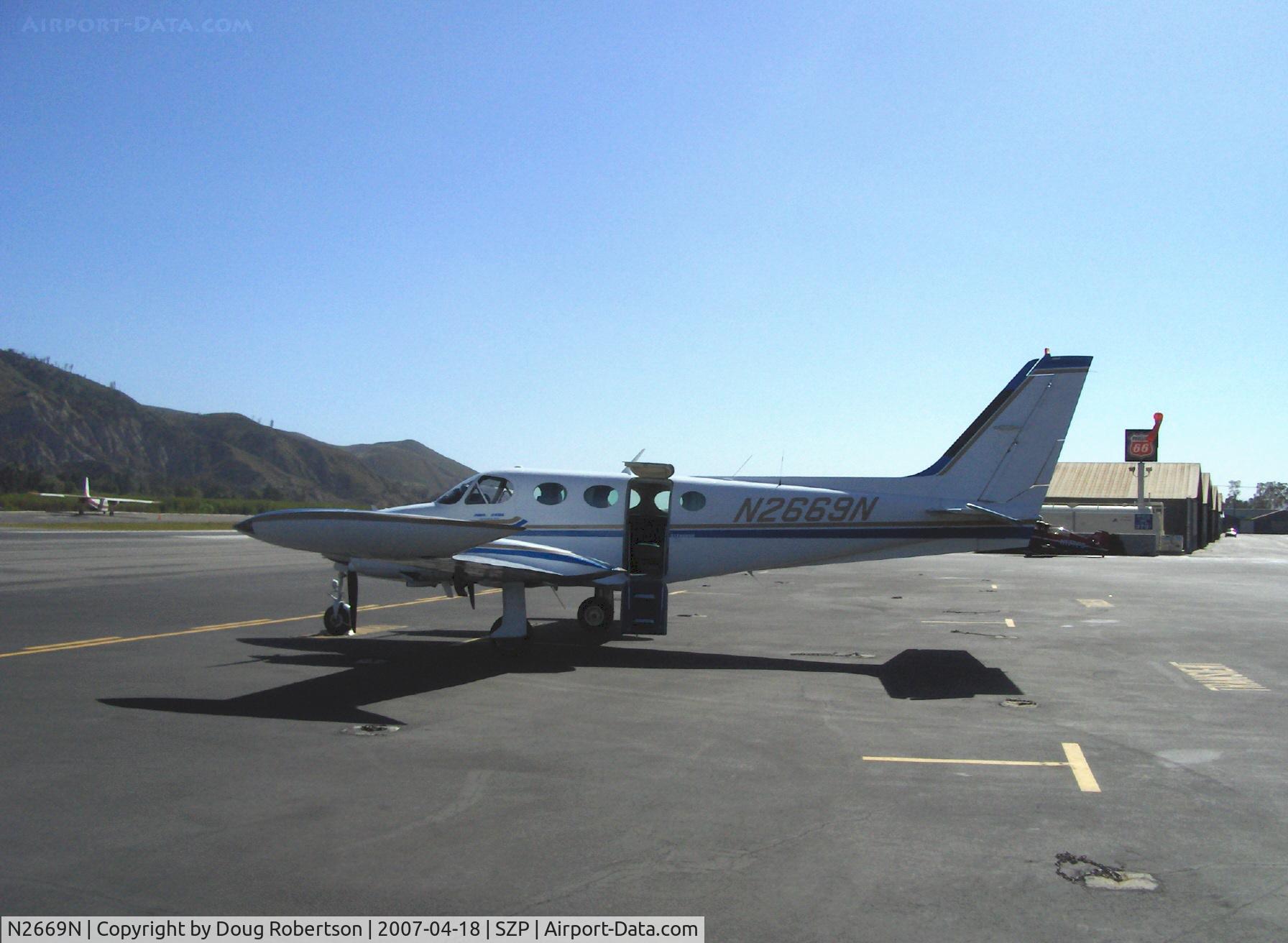 N2669N, 1979 Cessna 340A C/N 340A0735, 1979 Cessna 340A, two Continental TSIO-520-NB 310 Hp each, pressurized. Airstair door, six place