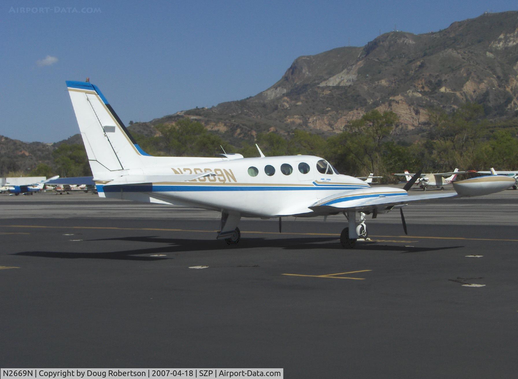 N2669N, 1979 Cessna 340A C/N 340A0735, 1979 Cessna 340A, two Continental TSIO-520-NB 310 Hp each, pressurized