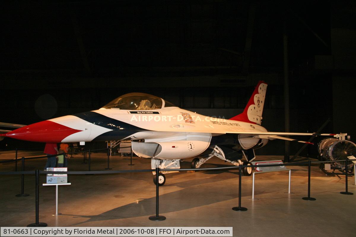 81-0663, 1981 General Dynamics F-16A Fighting Falcon C/N 61-344, F-16