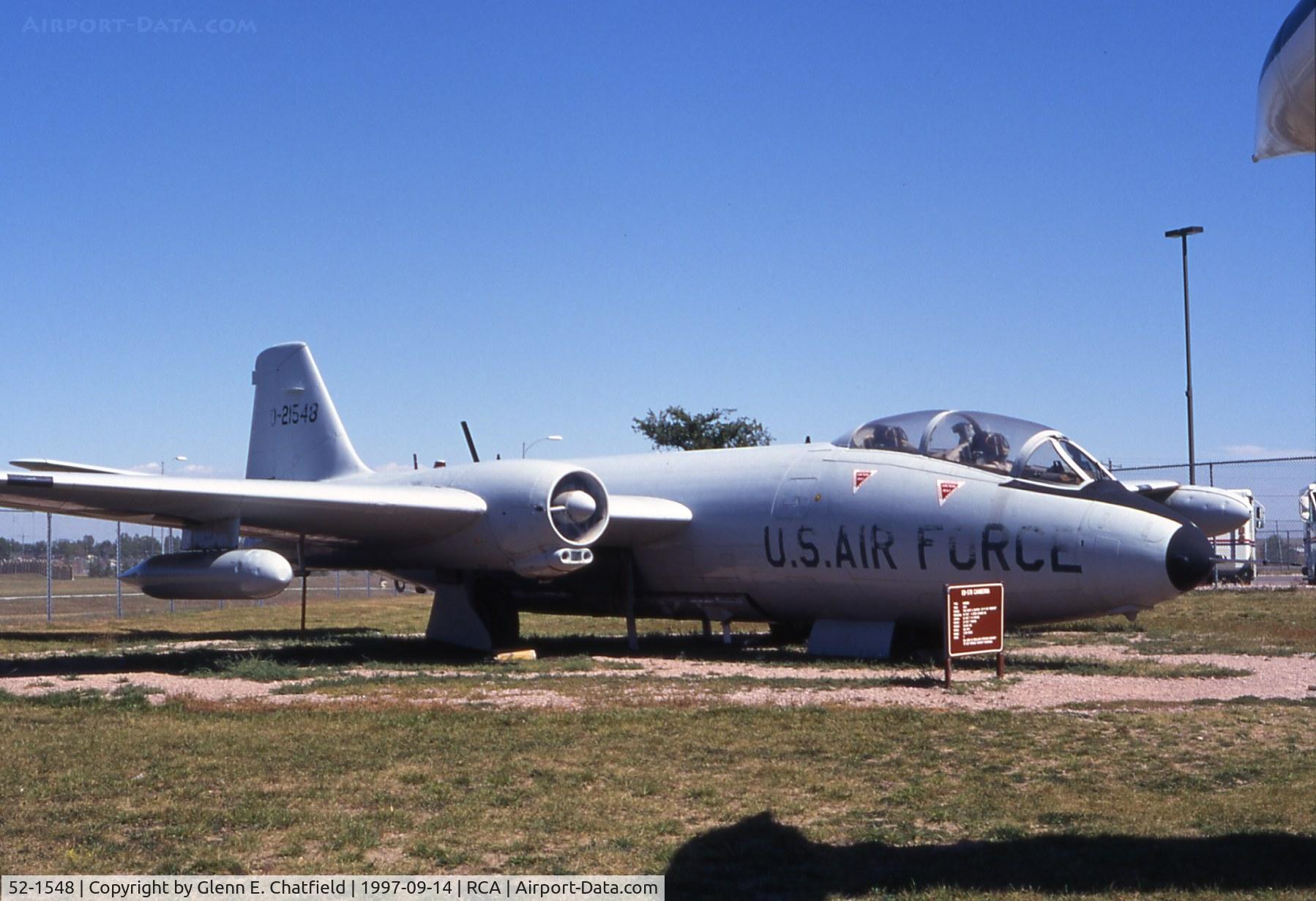 52-1548, 1952 Martin EB-57B Canberra C/N 131, EB-57B at the South Dakota Air & Space Museum