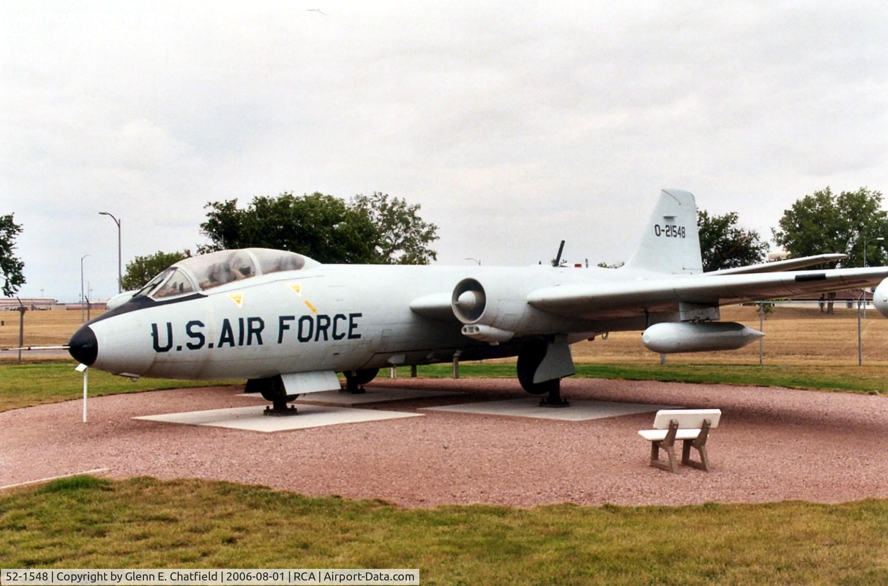 52-1548, 1952 Martin EB-57B Canberra C/N 131, EB-57B at the South Dakota Air & Space Museum