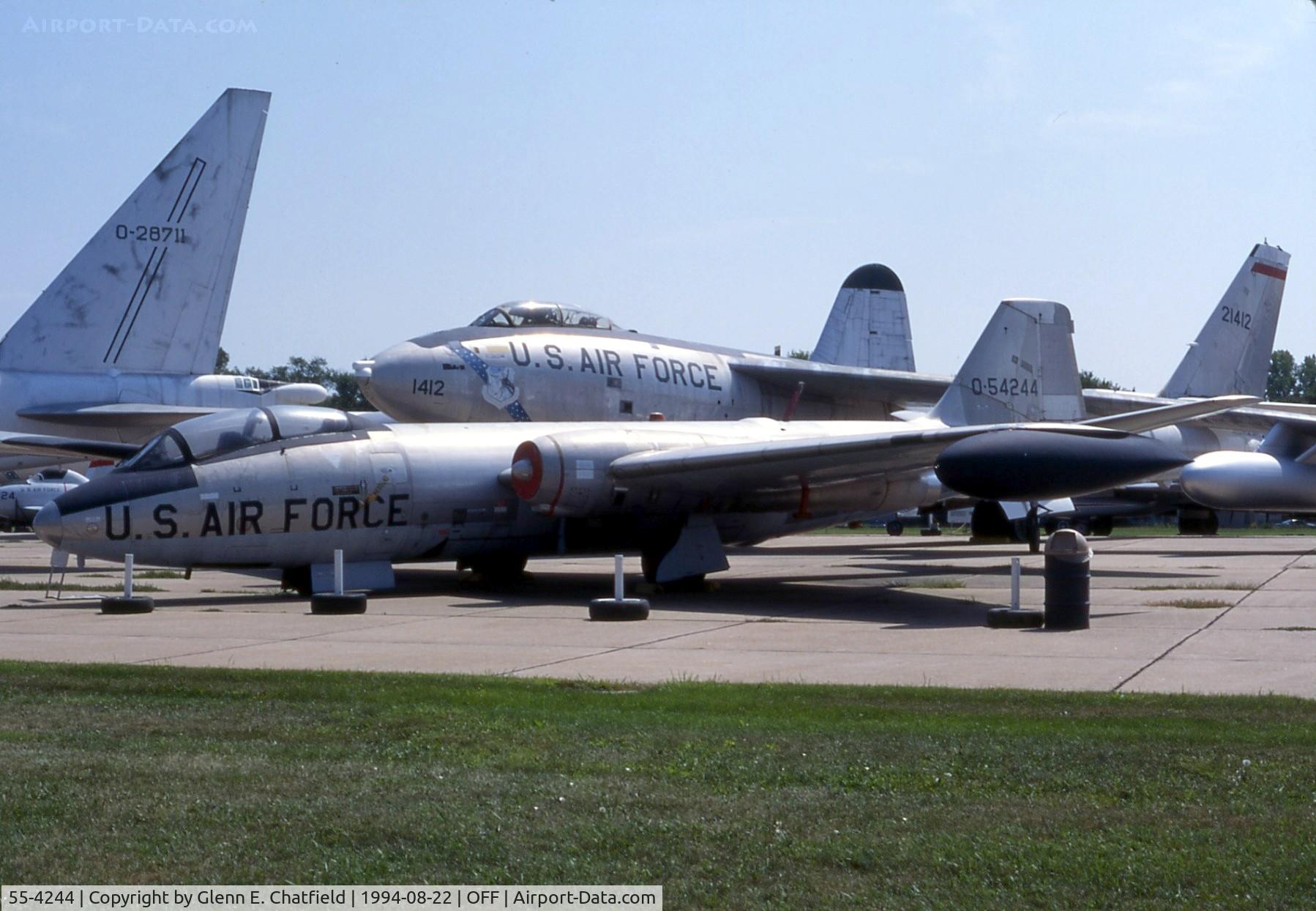 55-4244, 1955 Martin EB-57E Canberra C/N 346, B-57E at the old Strategic Air Command Museum