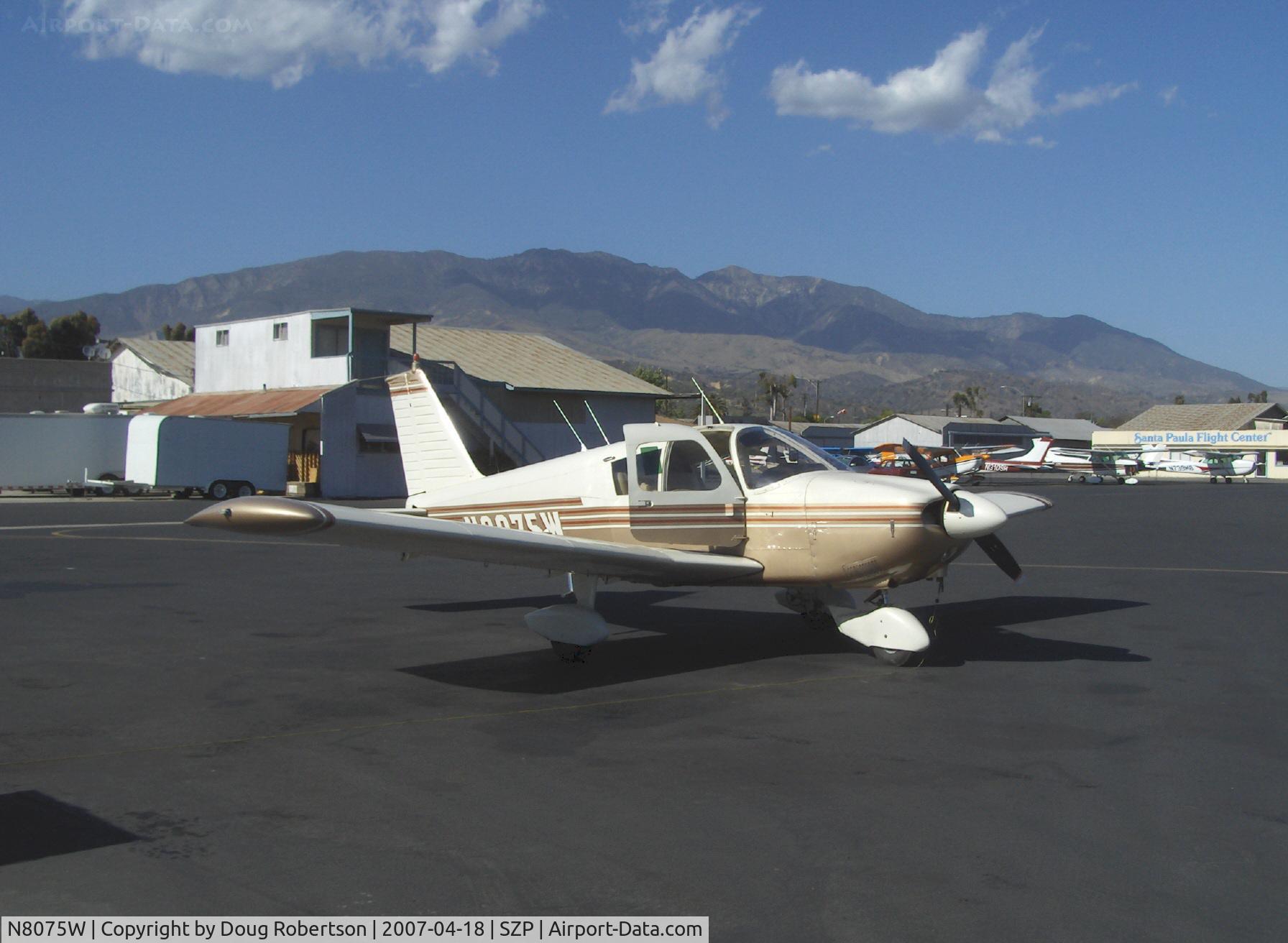 N8075W, 1965 Piper PA-28-180 C/N 28-2163, 1965 Piper PA-28-180 CHEROKEE, Lycoming O-360-A3A 180 Hp, refueling