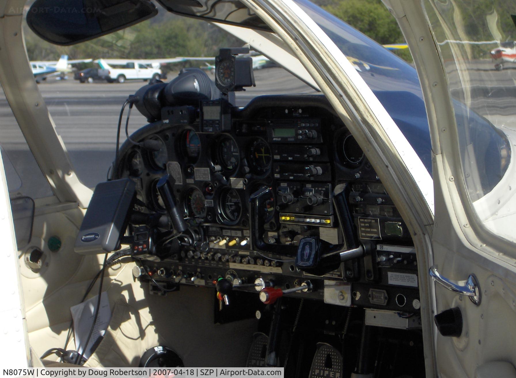 N8075W, 1965 Piper PA-28-180 C/N 28-2163, 1965 Piper PA-28-180 CHEROKEE, Lycoming O-360-A3A 180 Hp, loaded panel